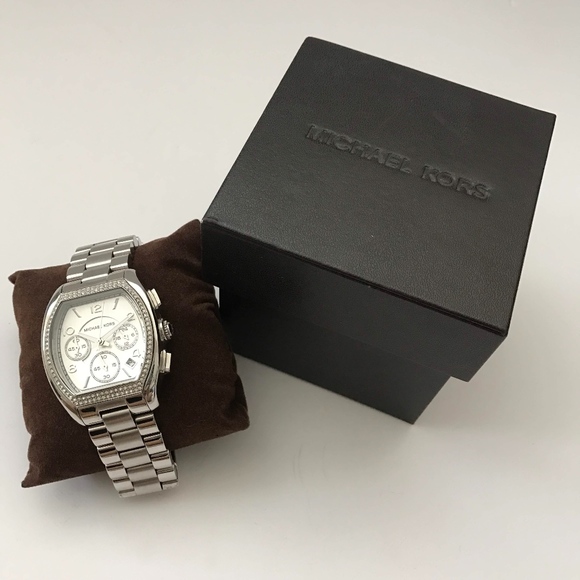 Michael Kors Oversized Silver Watch